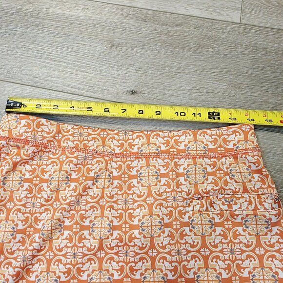Womens PGA Golf Orange Print Sz Small Athletic Skort - Picture 6 of 6